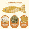 3 Pcs Catnip Toys Fish Cat Toys Self Play Cat Toys For Indoor Cats And Kitten Catnip Cat Toy Interactive Kitten Exercise Kicker Toys For Indoor Cats