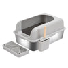 Alloy Litter Box Easy To Clean Widen And Thicken Leak-proof Sand Large Space Semi-closed Cat Toilet